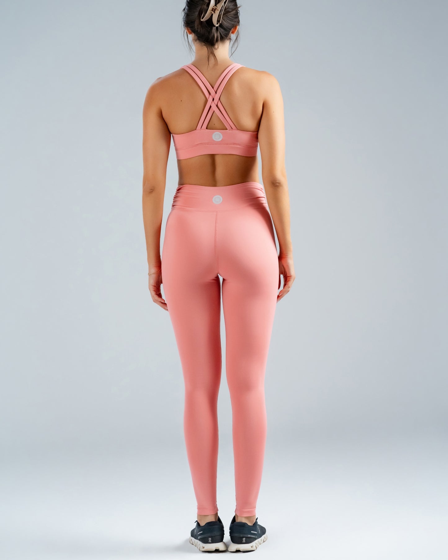 V-Line Powder Pink Sports Leggings