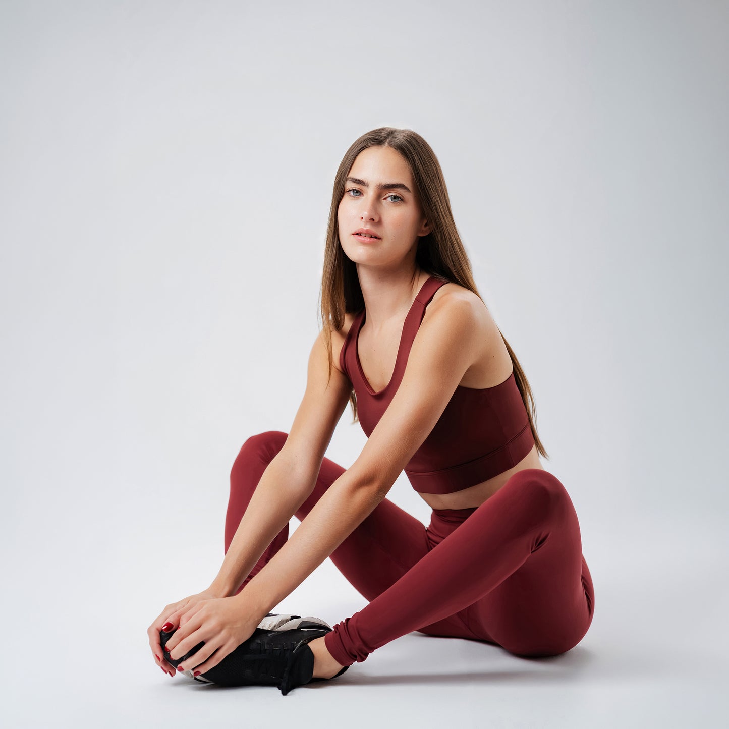Burgundy Skinfit Leggings
