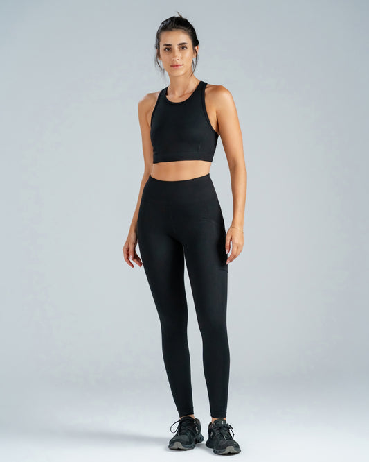 Onyx Black Sports Leggings