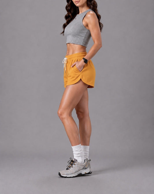 Off Duty Orange Shorts