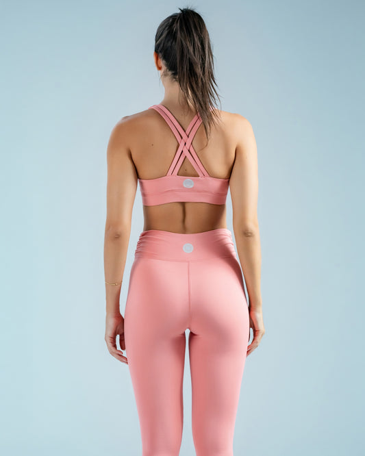 V-Line Powder Pink Sports Bra