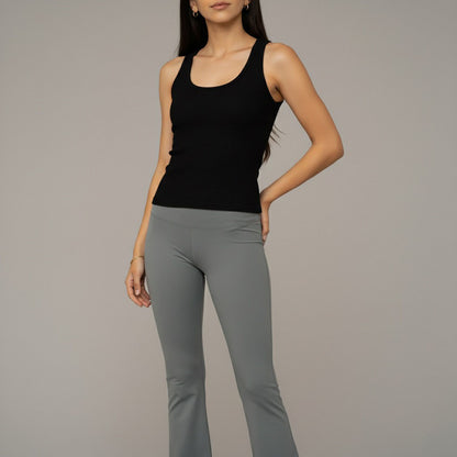 Black Ribbed Tank