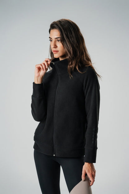 Black Full Zip Fleece Jacket