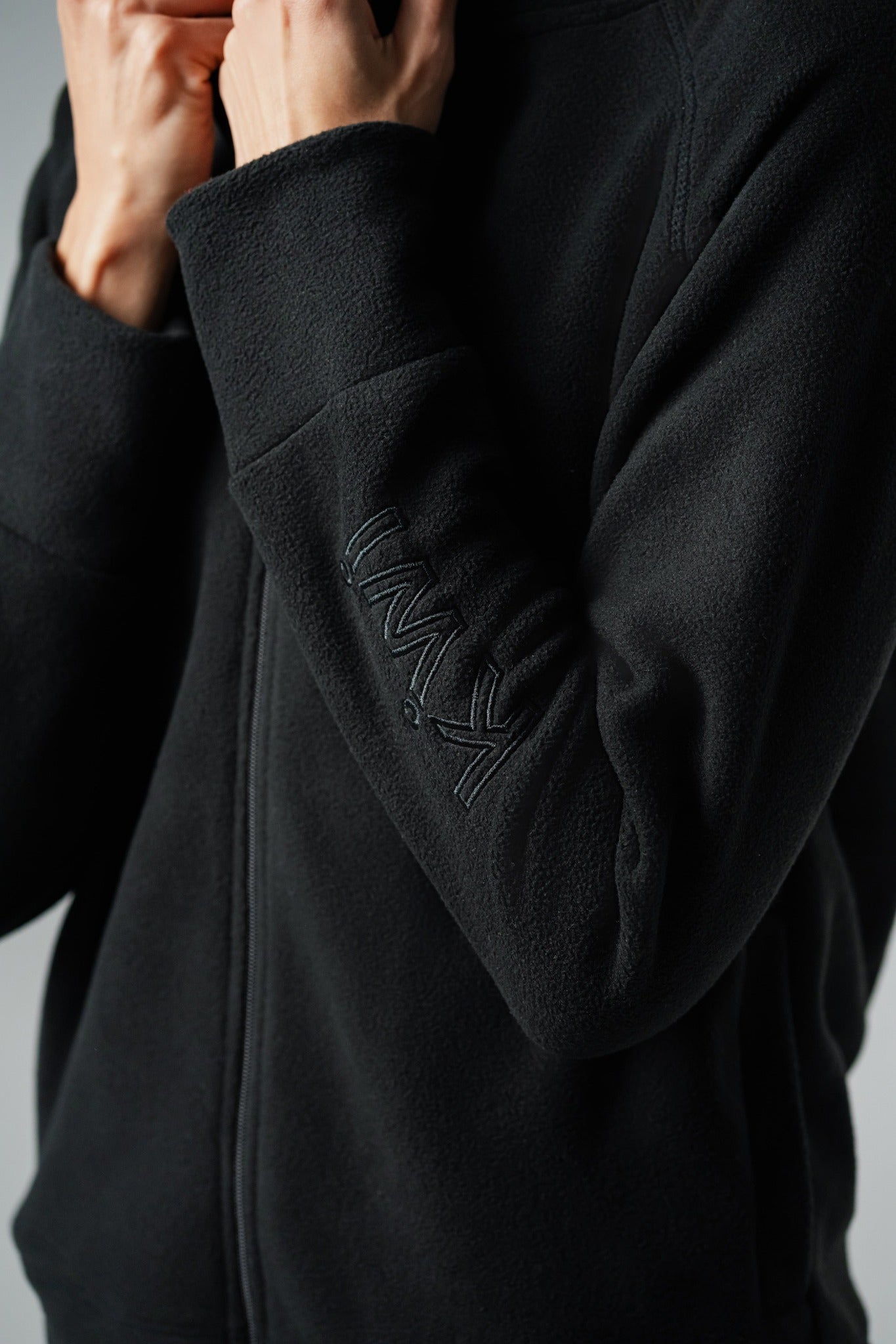 Black Full Zip Fleece Jacket