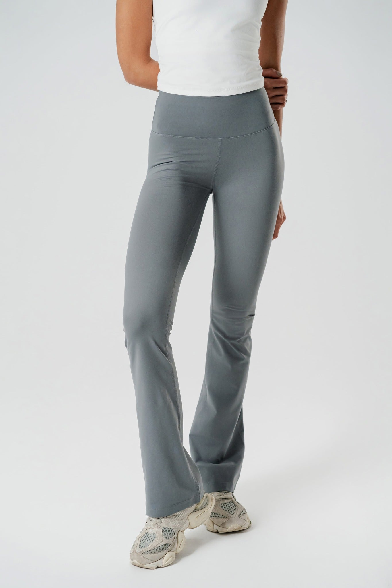 Grey Flared Leggings