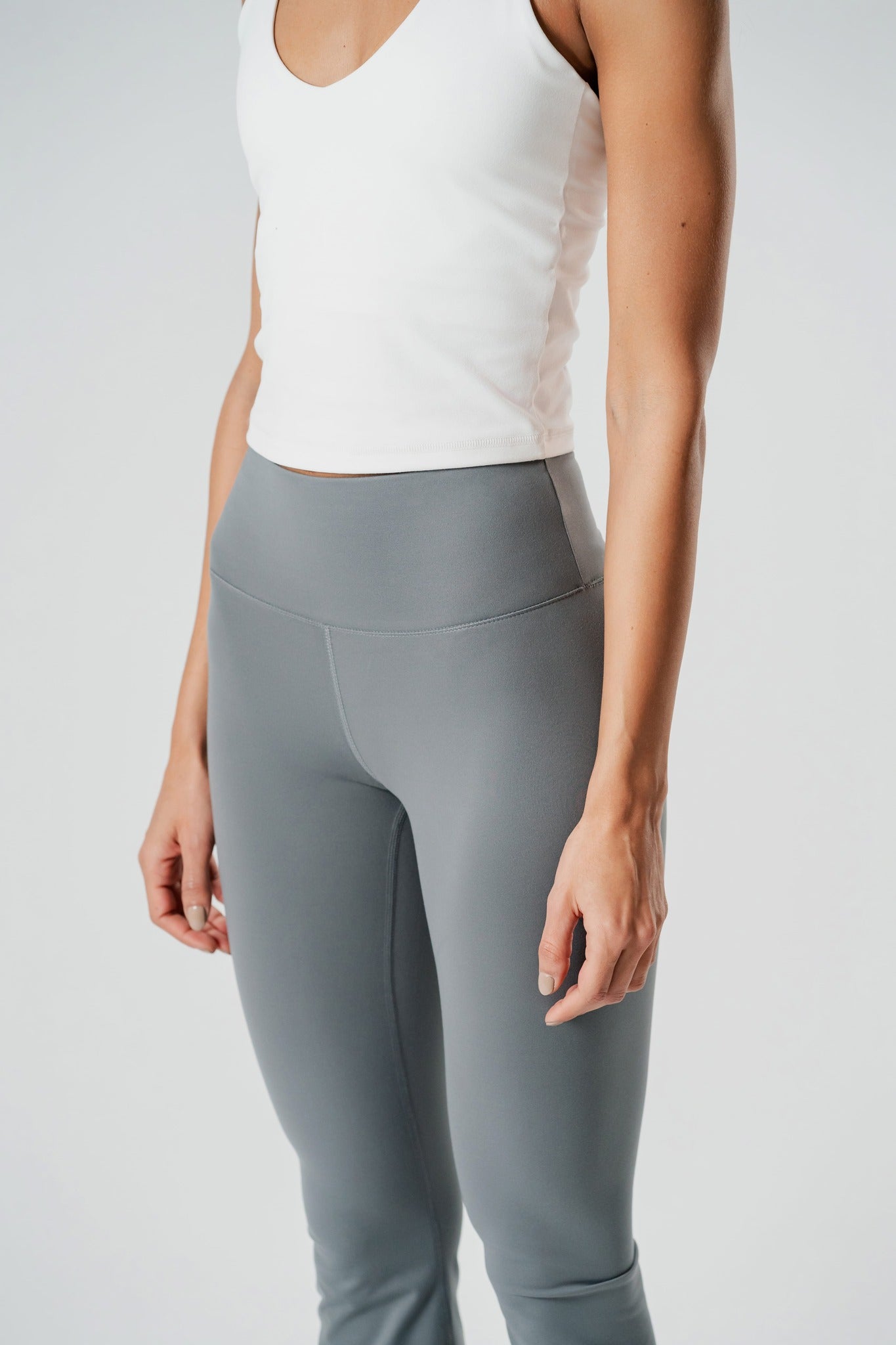 Grey Flared Leggings