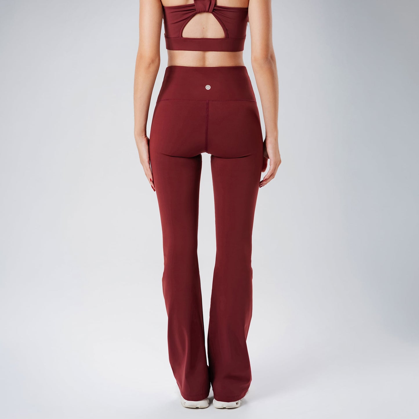 Burgundy Flared Leggings