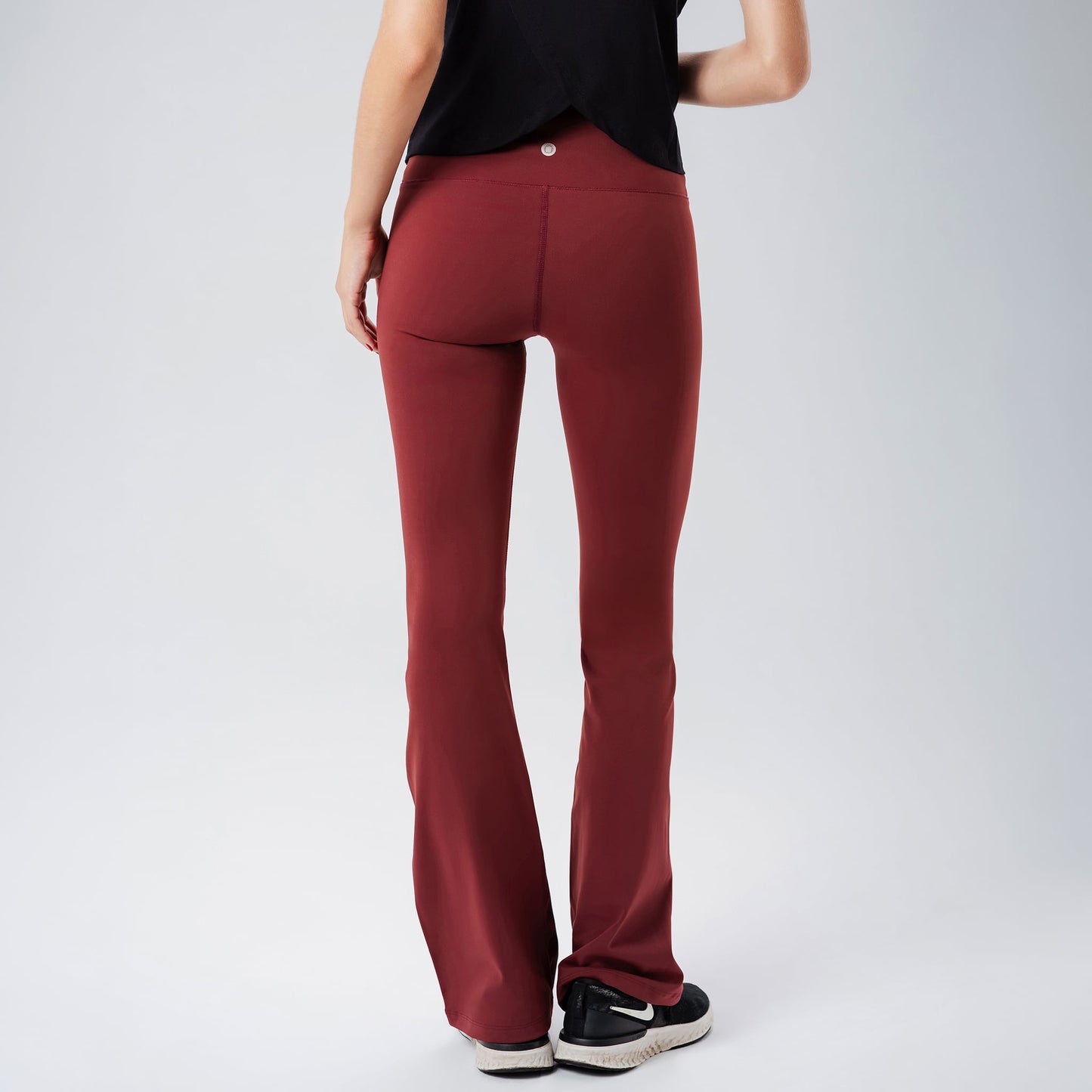 Burgundy Flared Leggings