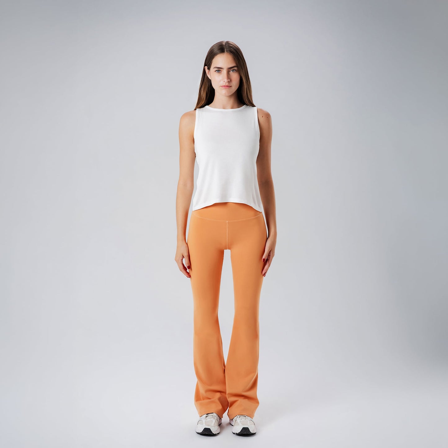 White Crossover Tank