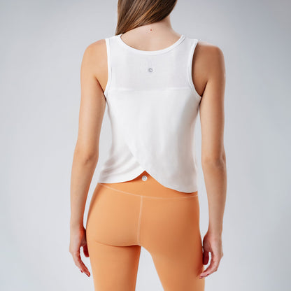White Crossover Tank