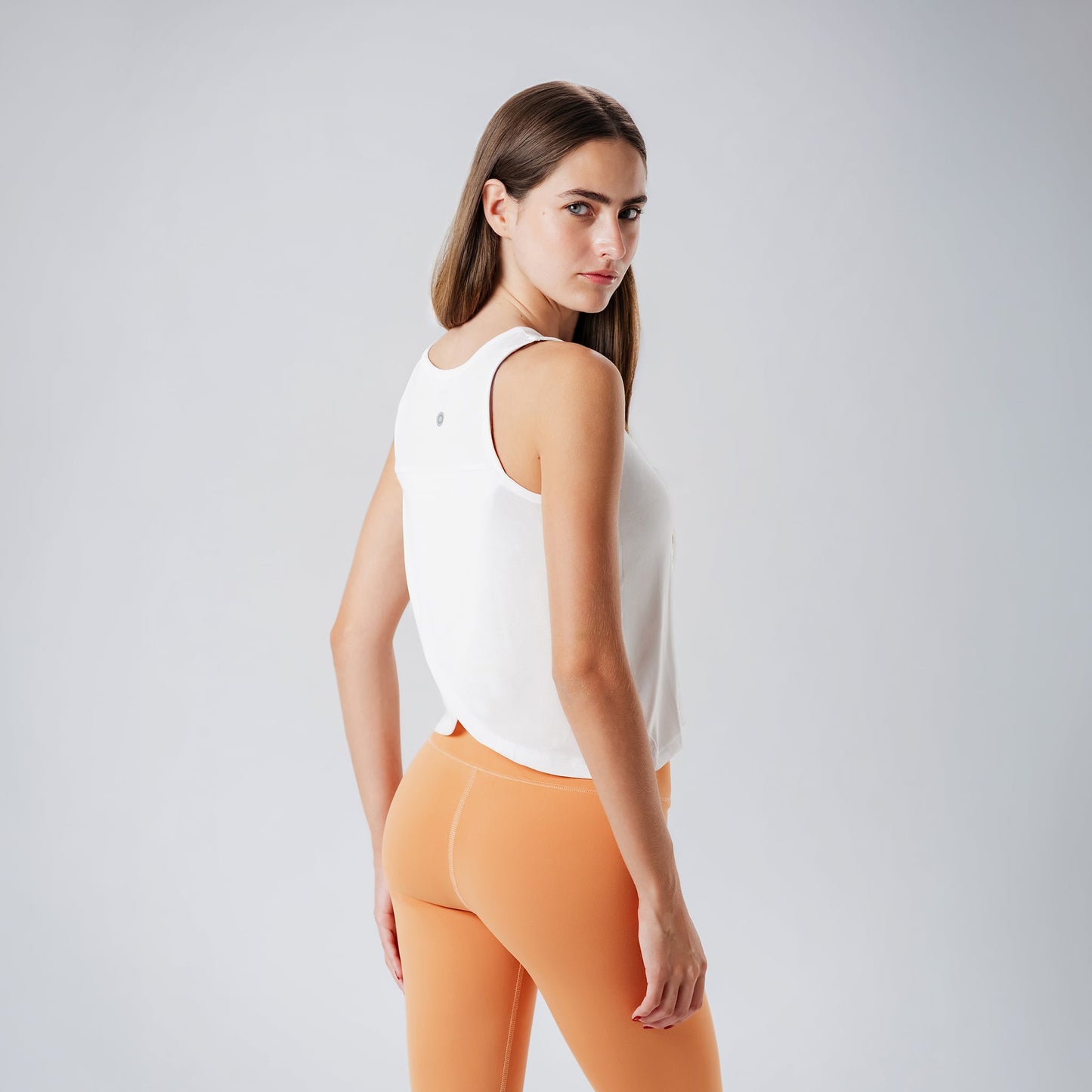 White Crossover Tank