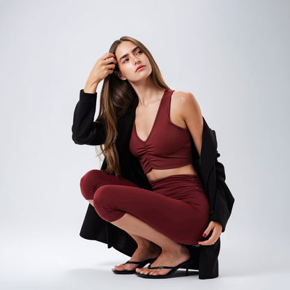 Burgundy Ripple Bra