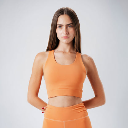 Orange Halo Sports Bra