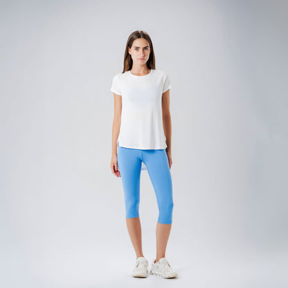 White High-Low Tee