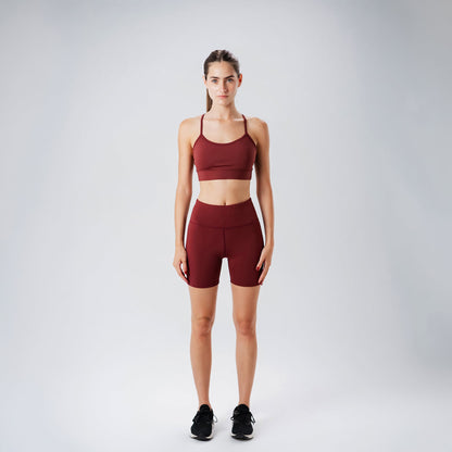 Burgundy OG Biker Shorts