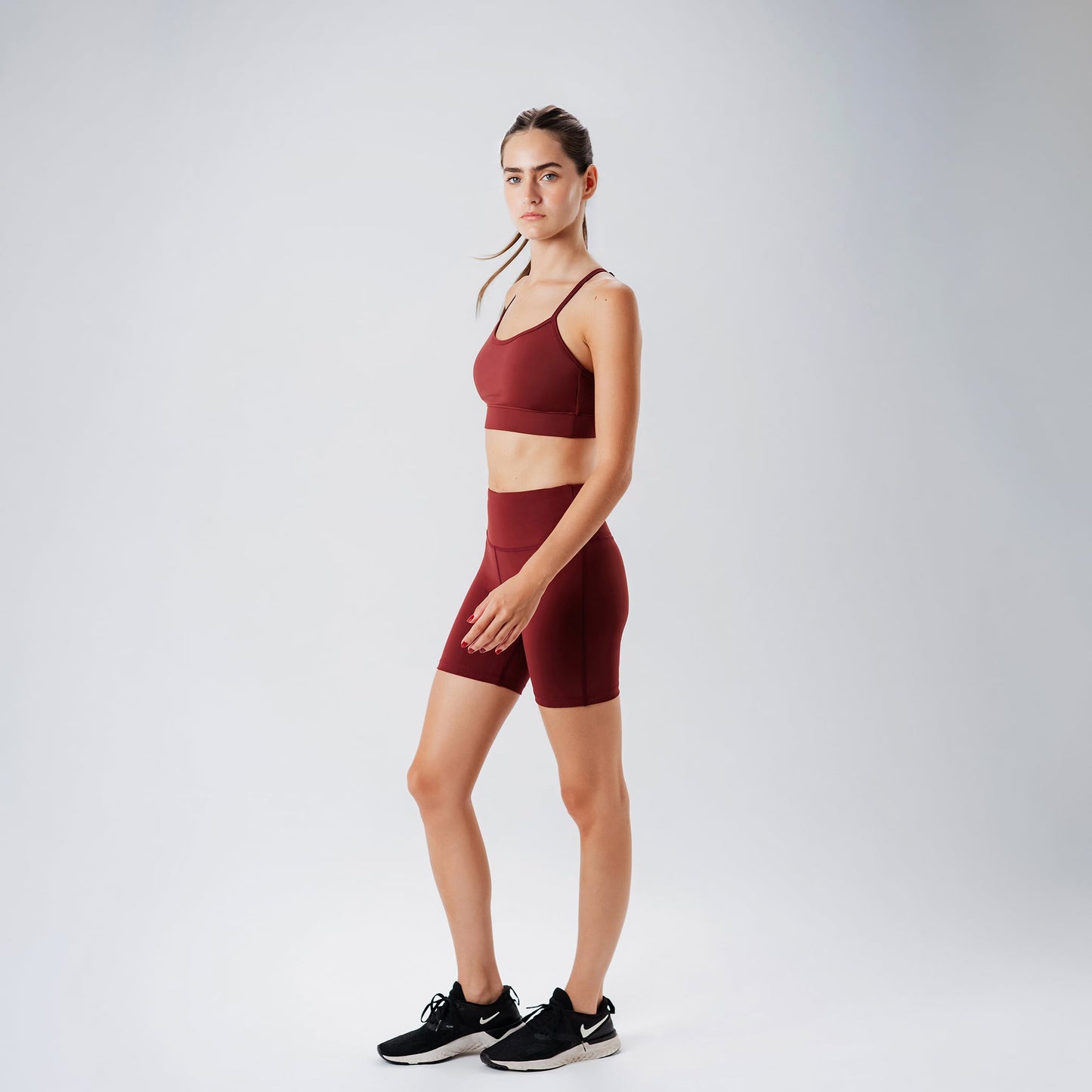Burgundy Flowline Bra