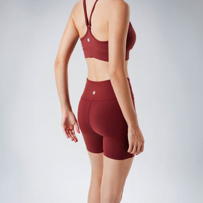 Burgundy OG Biker Shorts