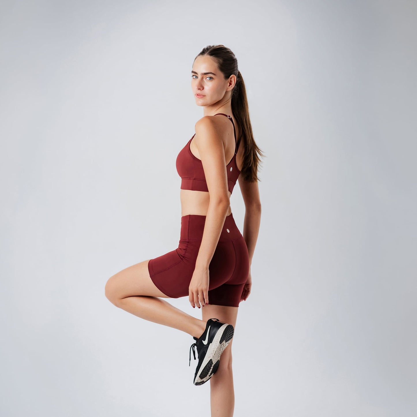 Burgundy OG Biker Shorts