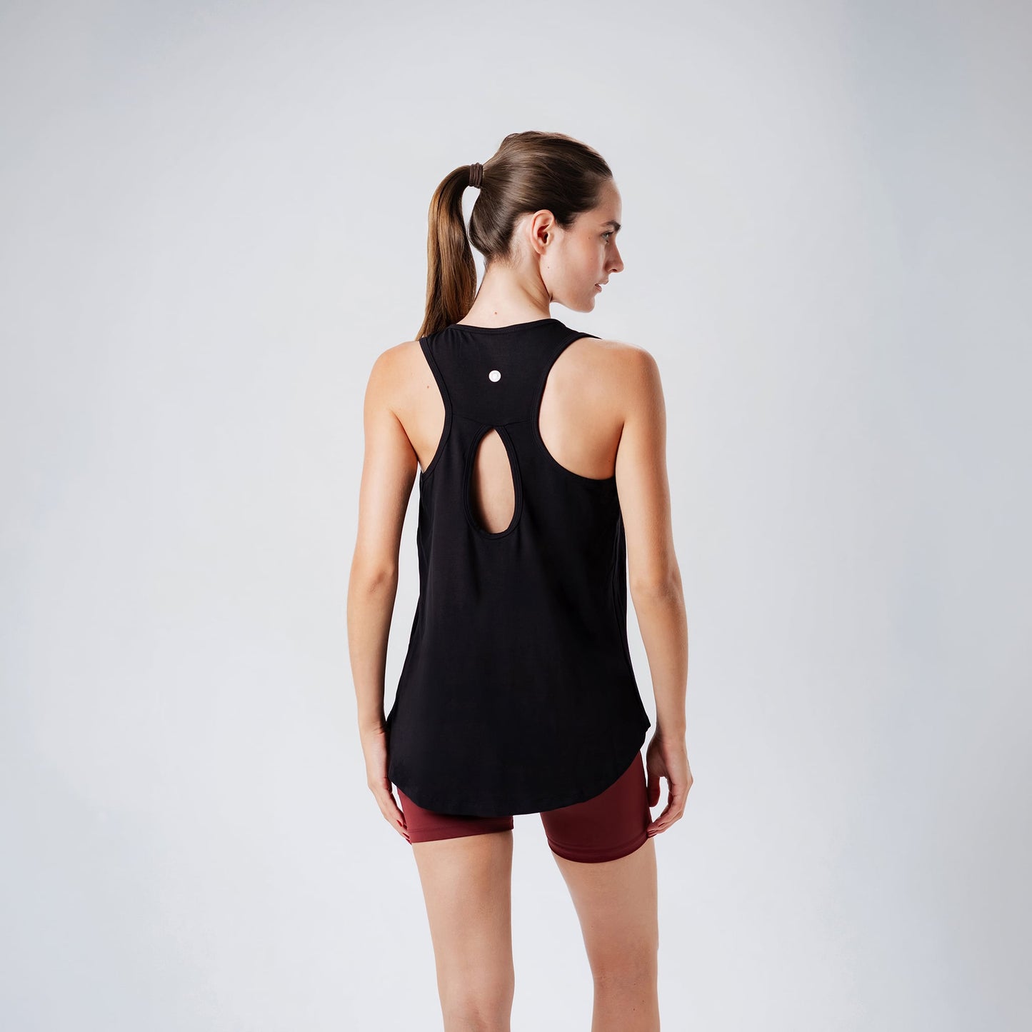Black Open Back Tank