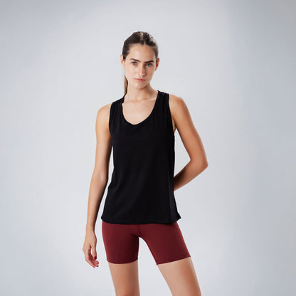 Black Open Back Tank