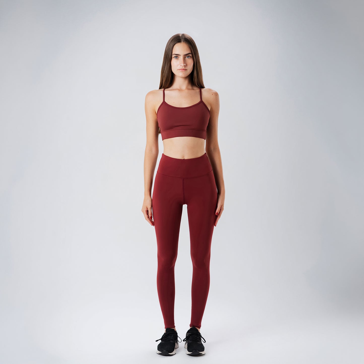 Burgundy Skinfit Leggings