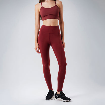 Burgundy Skinfit Leggings