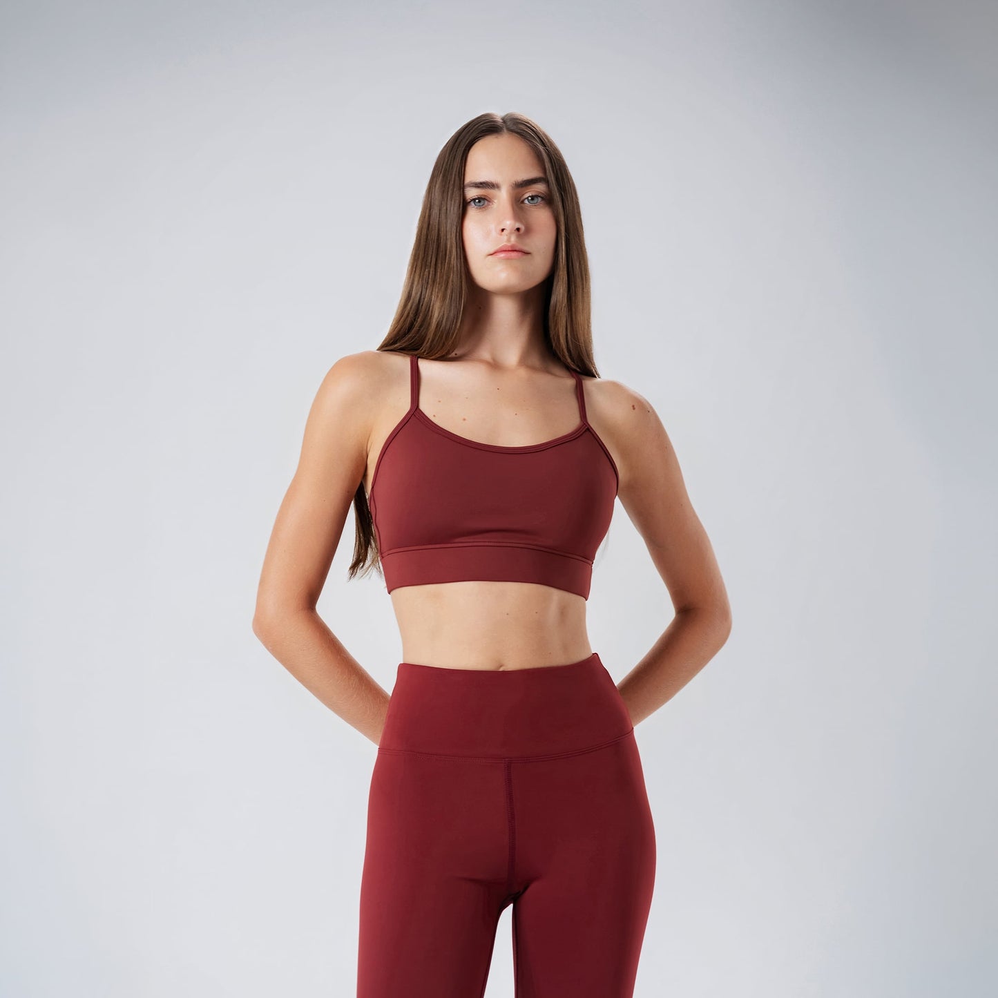 Burgundy Flowline Bra