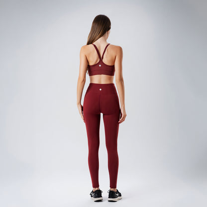 Burgundy Skinfit Leggings