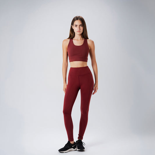 Burgundy Skinfit Leggings