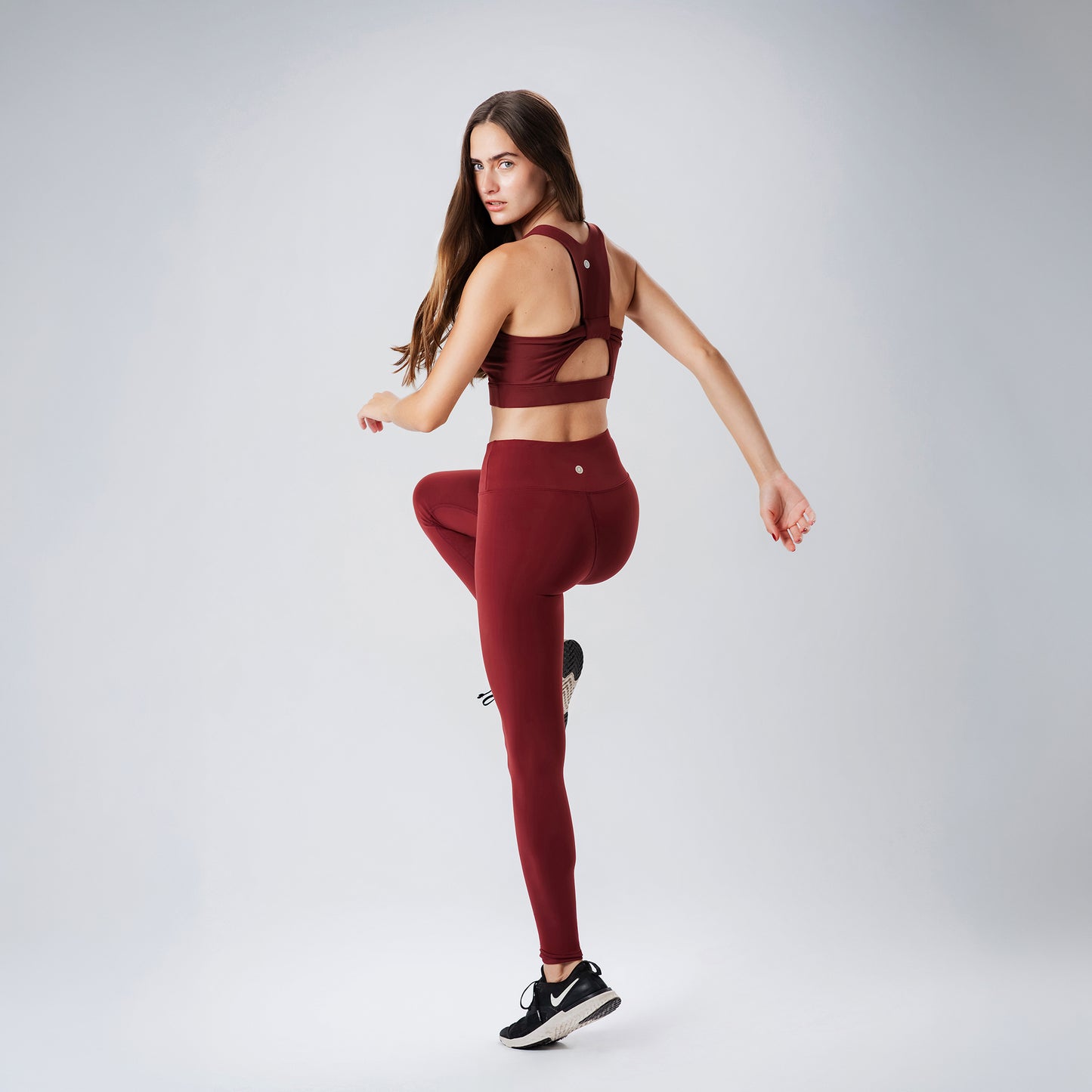 Burgundy Skinfit Leggings