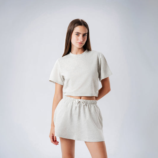 Off Duty Grey Skirt