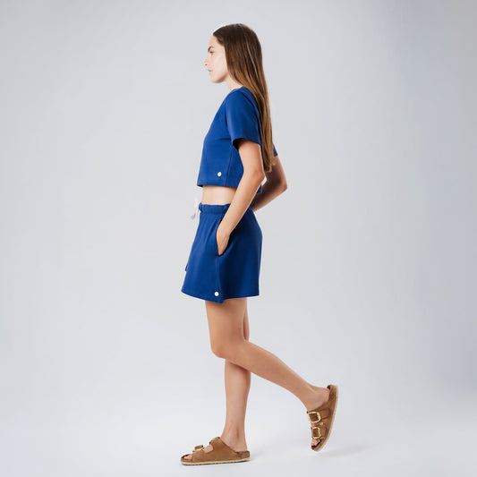 Off Duty Blue Skirt
