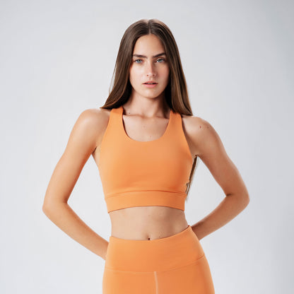 Orange Halo Sports Bra