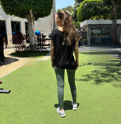 Black Oversized Side Tie T-Shirt