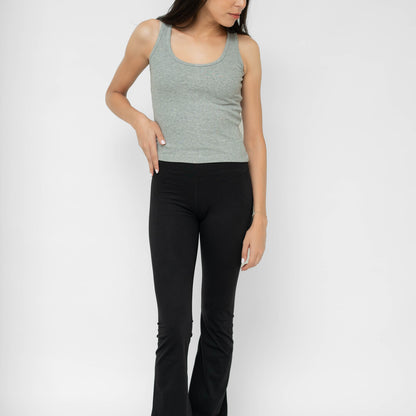 Grey Ribbed Tank