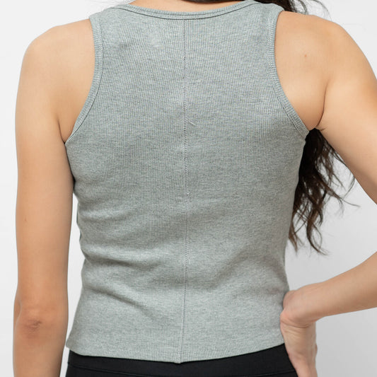 Grey Ribbed Tank